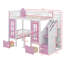 Lit superposé convertible en bois avec escalier et tiroirs Anela-1454296582-1454296579