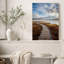 «Winding Wooden Boardwalk travers Misty Marsh and Lake», art mural sur toile-134030229