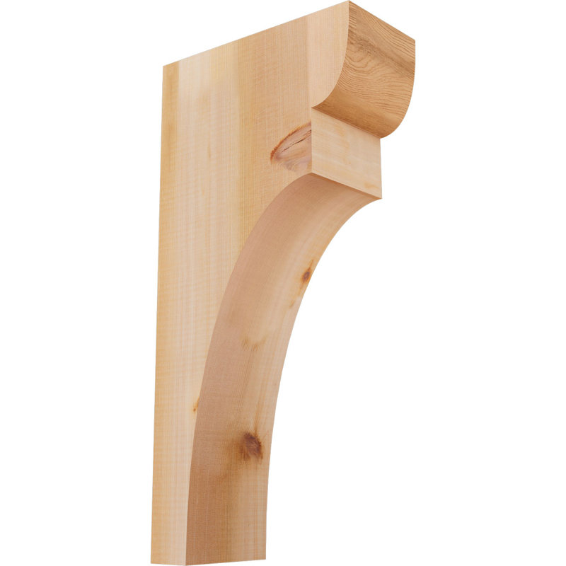 Yorktown Corbel, H 24 po x l 5,5 po x P 12 po, Cèdre rouge, Lisse