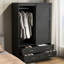 Armoire de rangement haute avec garde-robe de chambre à coucher