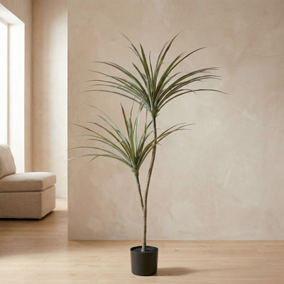 Desert Crest 55" Faux Potted Yucca Tree Floor Plant