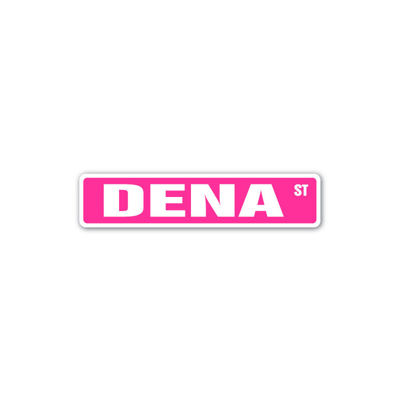Plaque de rue Dena en plastique robuste 6 po x 24 po