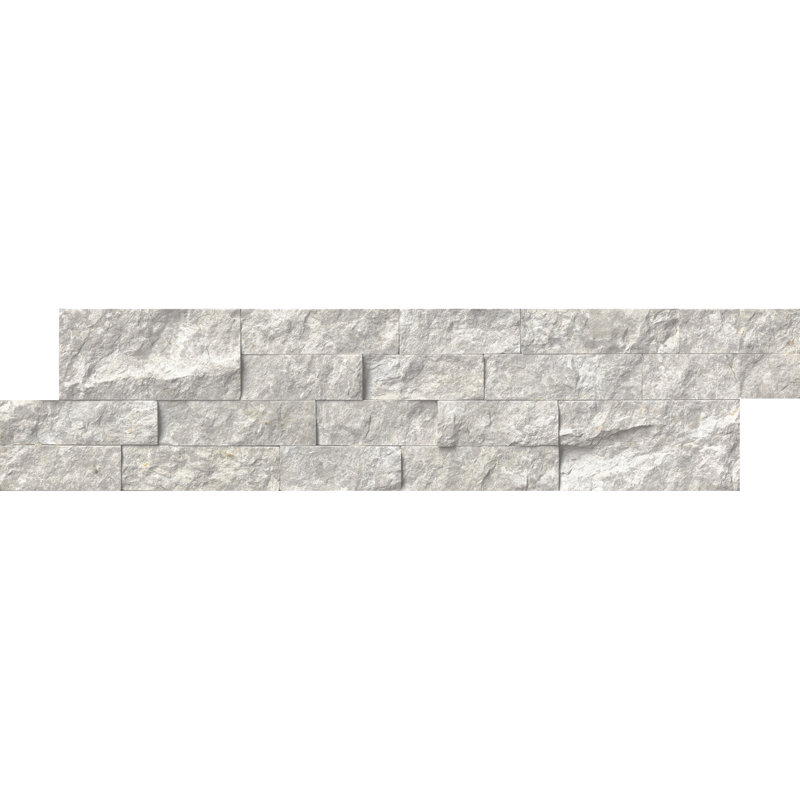 Stonecrest 6 in. x 24 in. Split Face Natural Stone Ledger Panel Wall Tile, Steelbrook