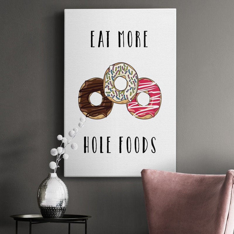 Toile tendue avec châssis Hole Foods - prête à être accrochée, H 60 po x l 40 po x P 1,5 po