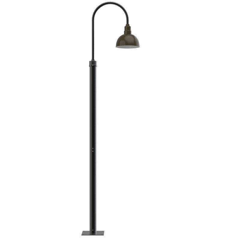 Lampe de poteau blackspot, H 96 po x l 10 po x P 19,5 po, Bronze acajou