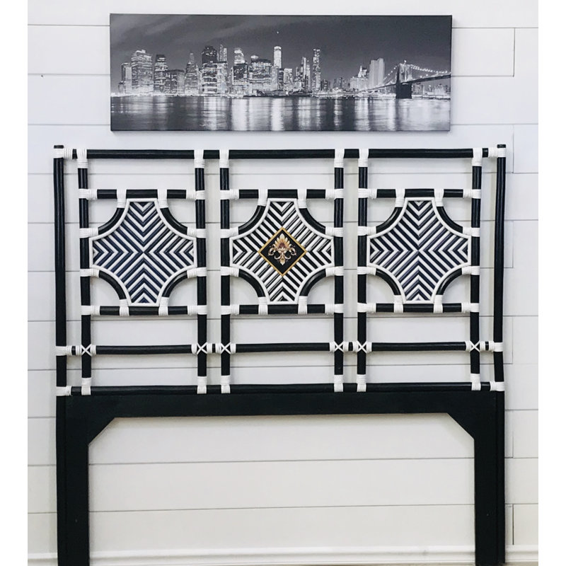 Darrion Wicker Open-Frame Headboard