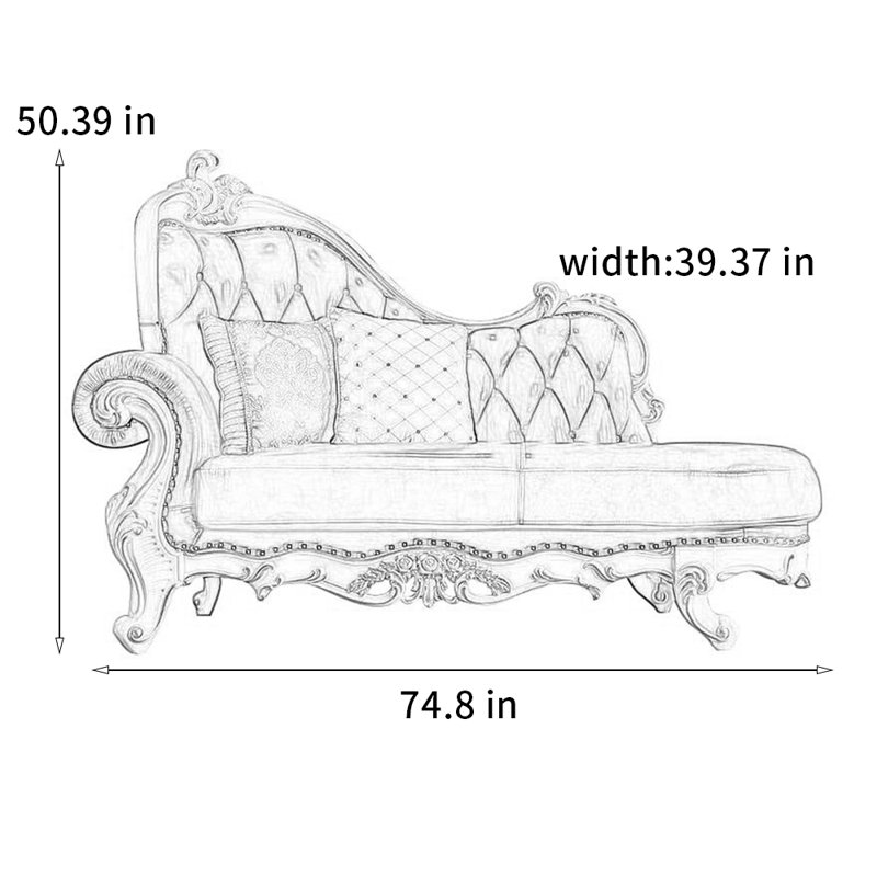 Chaise moderne en bois massif sculpté, Orienté à gauche (vu de face)
