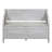 Rustic Solid Wood Entryway Storage Bench with Safety Hinge and Beige Cushion-1572780946