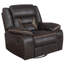 Fauteuil inclinable pivotant avec accoudoirs coussinés Brazelton-540896752