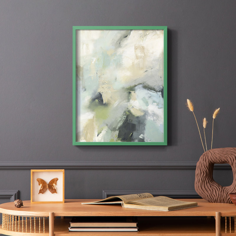 Through it All Framed Print - Solid Wood, 10" H x 8" W, Green Single Picture Framed