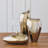 Offset Neck Object-Bronze Crackle-Sm