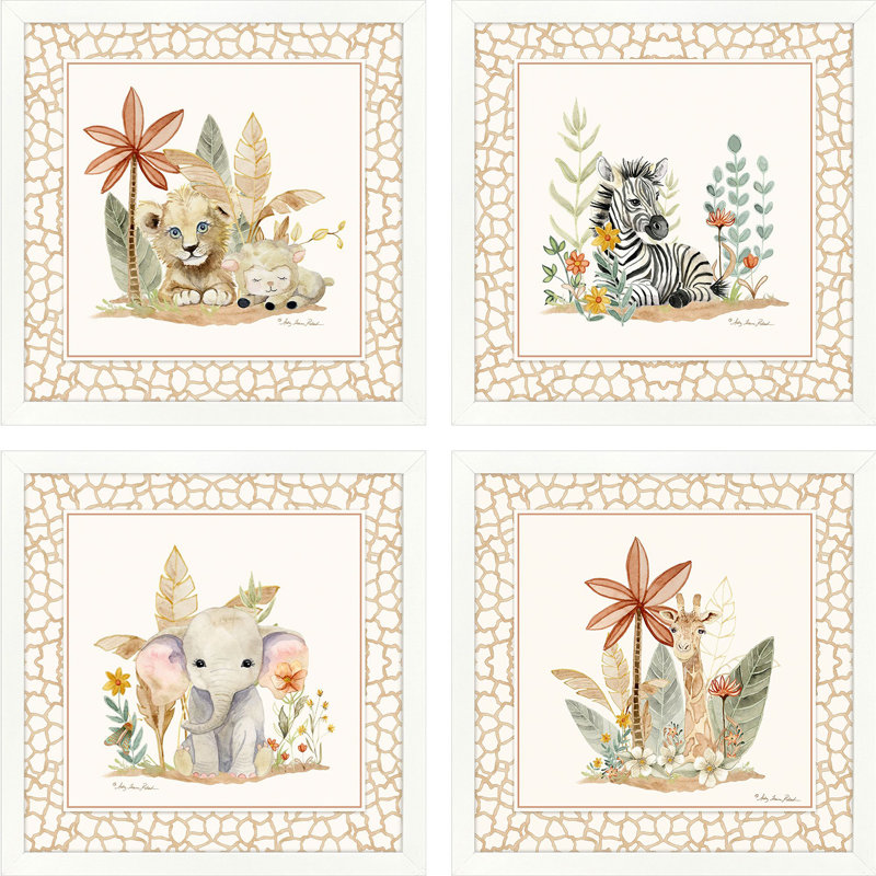«Youthful Animals», art encadré