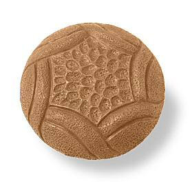 (5 Pack) 1-3/8 inch Dessert Stone Inspired Knob Honey