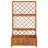 Terza vidaXL Garden Raised Bed with Trellis, Solid Acacia Wood Planter, Outdoor and Indoor Use, Brown