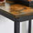 3-Piece Bar Table Set, 23.6" with 2 PU Soft Seat Bar Stools, Rustic Brown