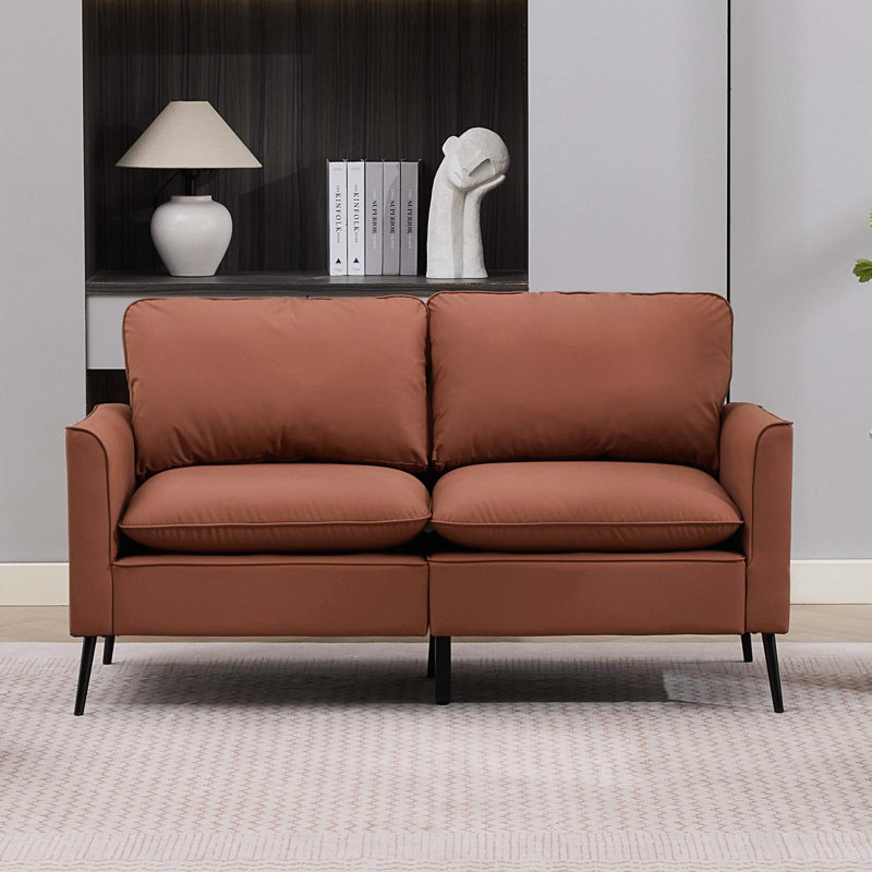 Causeuse rembourrée Nordic Retro, Brown