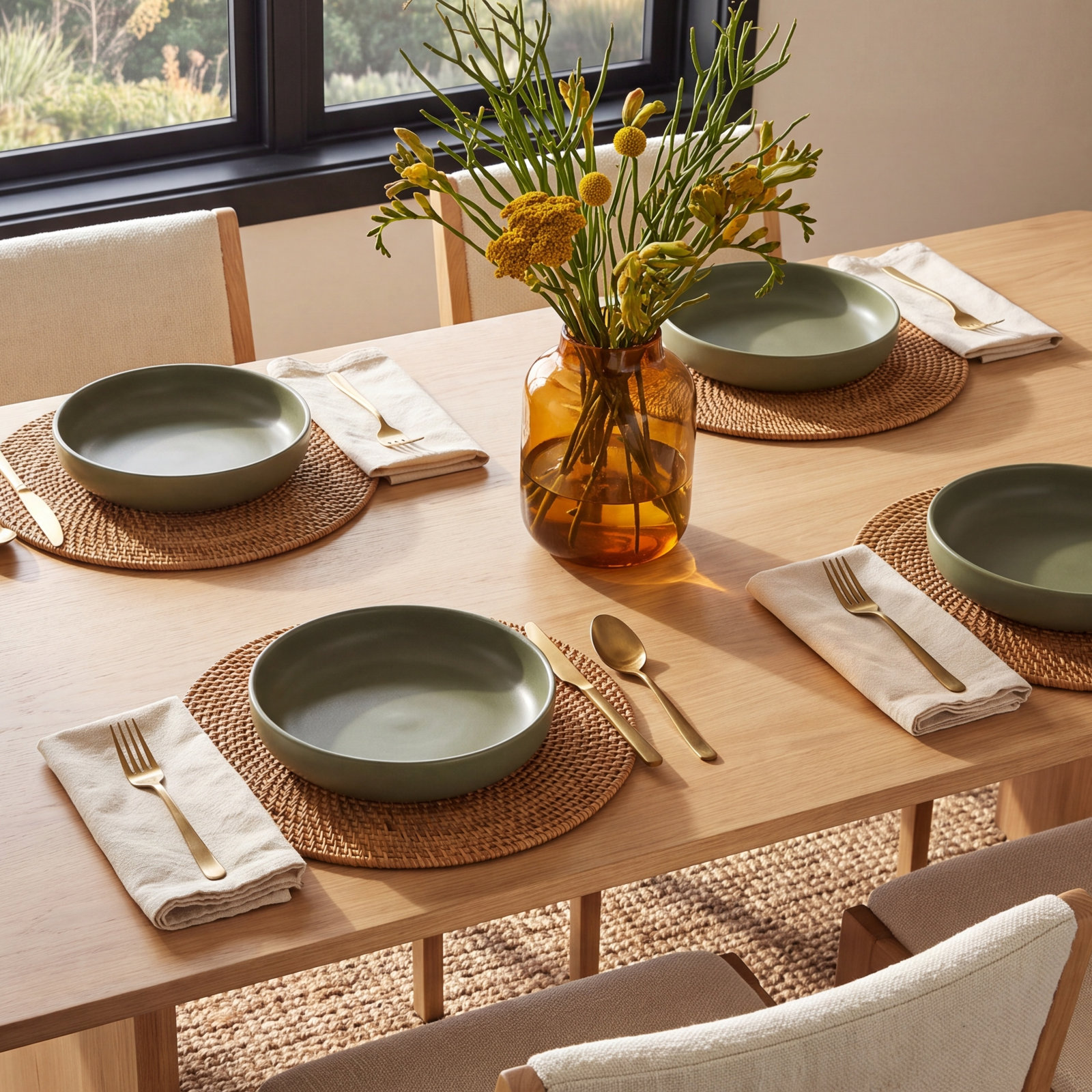 Nellir Stoneware Pasta Bowl