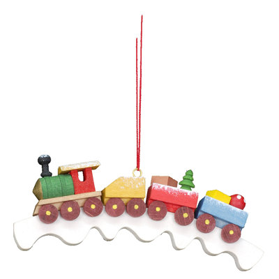 Ornement figurine suspendue train