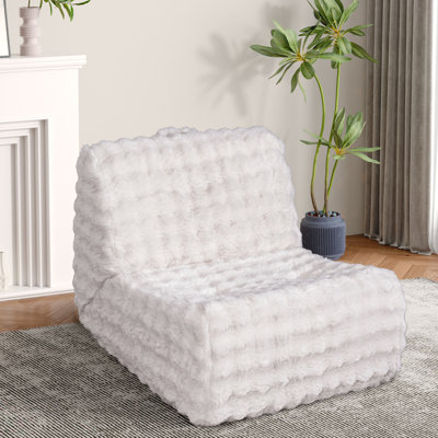 Bean Bag Chair For Adults, Giant Bean Bag Chair With Pillow, Memory Foam Beanbag Sofa Chair With Soft Faux Fur For Living Room Bedroom Or Reading Nook by Trule