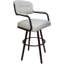 Tabouret pivotant rembourré avec structure en métal Northerly-744556407-768274259