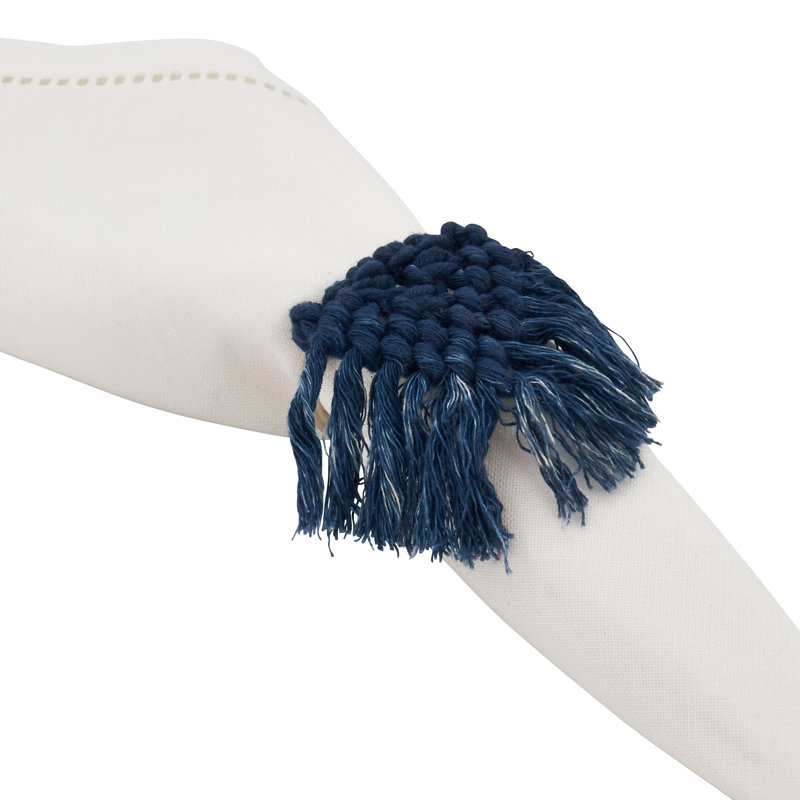 Napkin Ring Collection Iron Stainless Steel, Blue