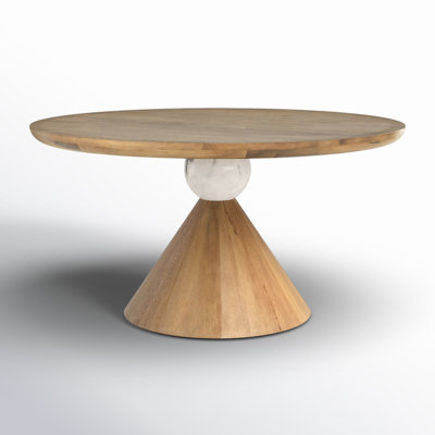 Bibianna Round Solid Wood Dining Table