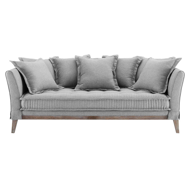 Modway Rowan Sofas, Light Gray 100% Polyester