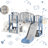 GLAF 73.62'' W Plastic Freestanding Slide-100731295