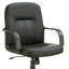 Chaise de bureau noire à roulettes