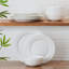 Service de vaisselle léger en porcelaine os 12 pièces Bentlee, service pour 4