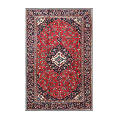 Tapis traditionnel rouge / beige / noir