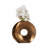 Ivy Bronx Bronze Belvine, Metal Cut-Out Vase-649218020