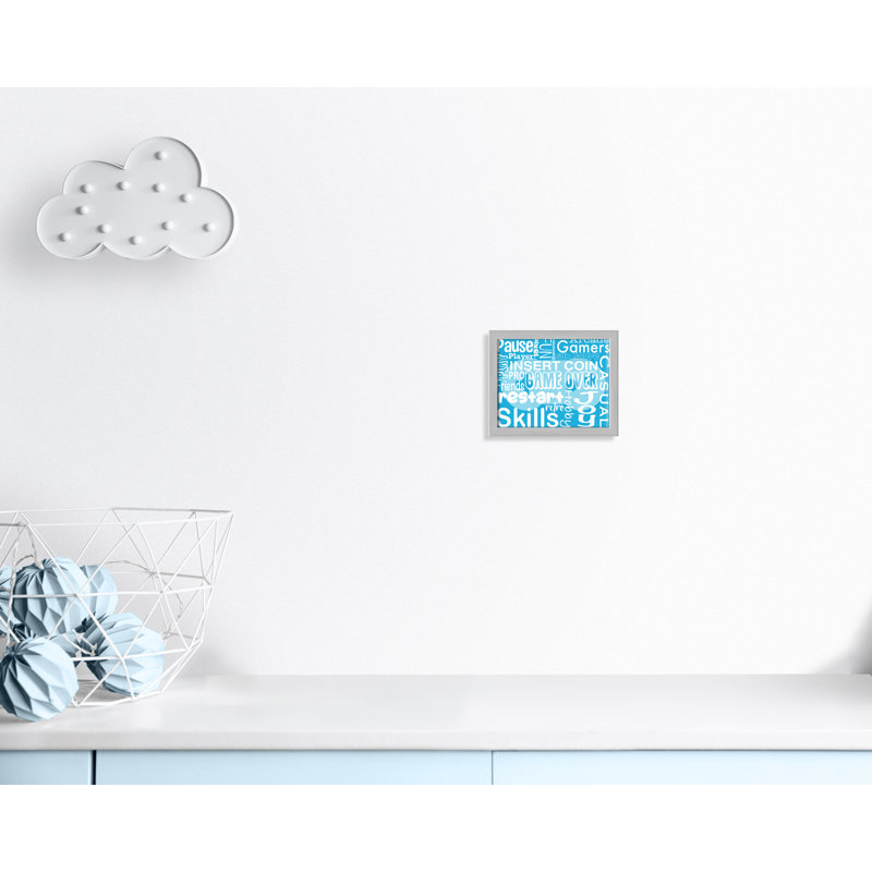 Décoration murale Juvenile Gaming, H 9 po x l 11 po x P 1,19 po, Encadré de boîte argent