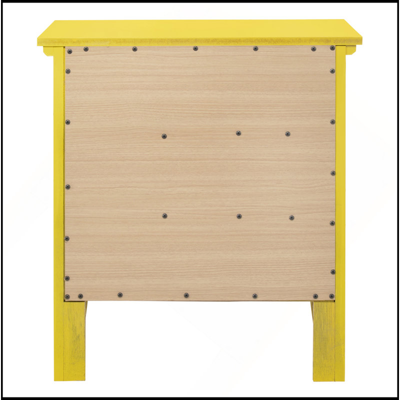 Table de chevet Chic Champagne, Jaune