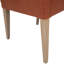 Elvie Linen Sloped Track Arm Dining Chair in Burnt Orange