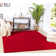 Purvis Handwoven Red Rug
