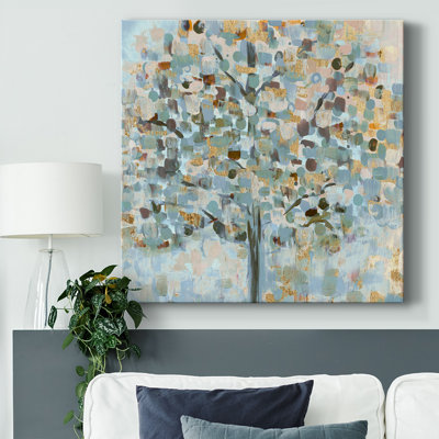 Arbre mosaïque sur toile