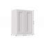 Armoire murale à double porte Shaker en bois massif avec 2 tablettes réglables-176563109