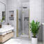 34 po X P 72 po Porte de douche semi-sans cadre H H