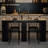 Alaura 2 - Person Counter Height Dining Set Dining Table with Triple Storage Tiers Upholstered Chair Set-262615314