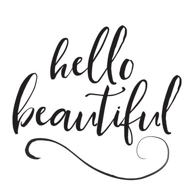 Hello Beautiful - Wrapped Canvas Print