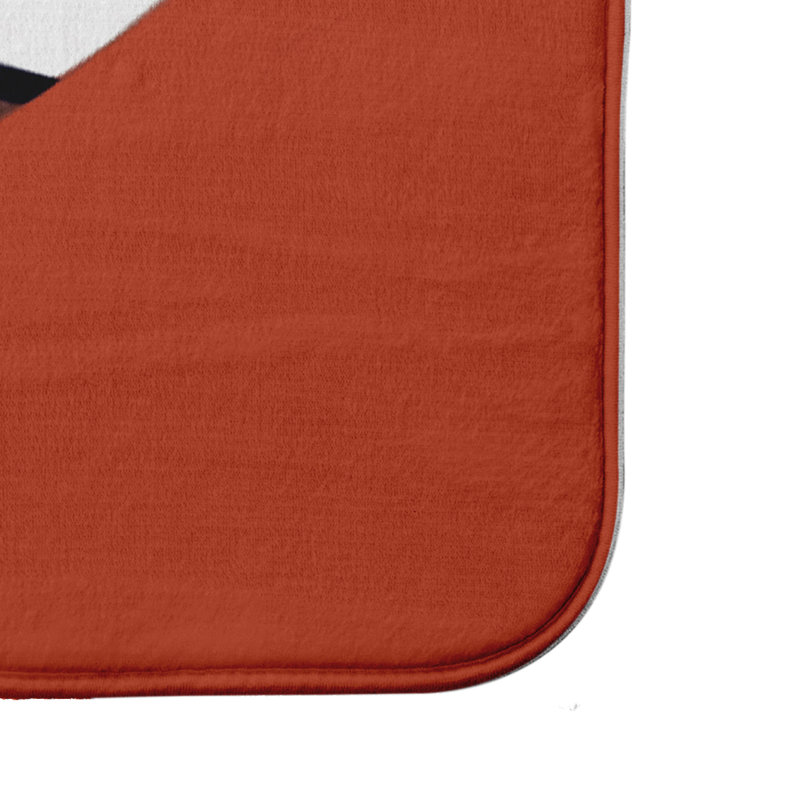 Tapis de bain Lenz, l 24 po x L 36 po, Orange