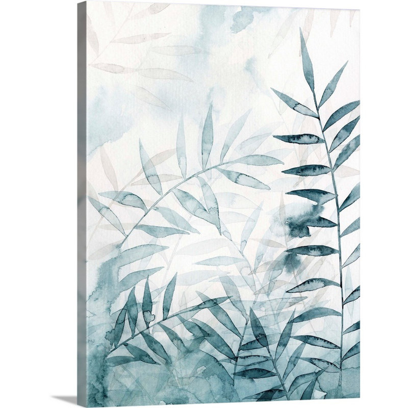 «Bamboo Whisper II», art mural sur toile, Toile tendue, H 32 po x l 24 po x P 1,25 po