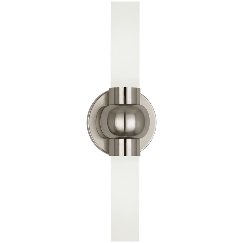 Daphne Glass LED Flush Mounted Sconce, Antique Silver