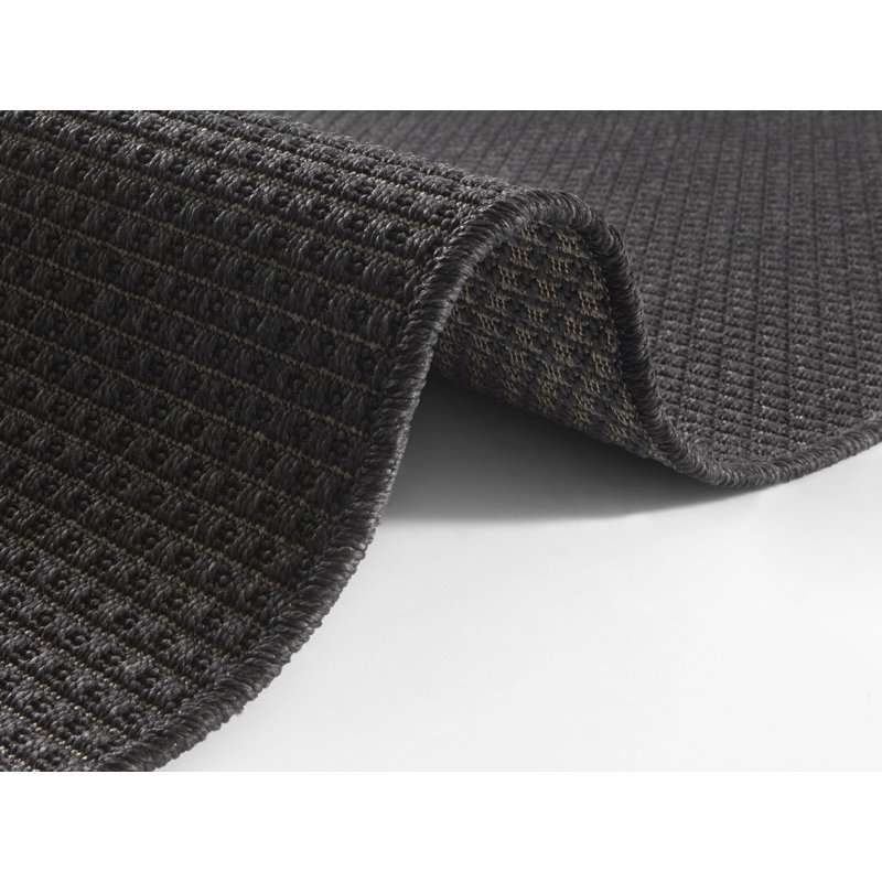Flatweave Anthracite Rug, Runner 80 x 500 cm