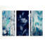 «Indigo Montage», image multi-pièces sur toile tendue-24020357