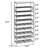 10-Tier Shoe Rack, Large Capacity Metal Shoe Storage Organizer With Solid Wood Shelves, Space-Saving Shoe Rack For Entryway, Hallway, Closet, And Garage