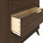 3 Drawer 37" W Solid Wood Dresser with Metal Pulls-1281565580