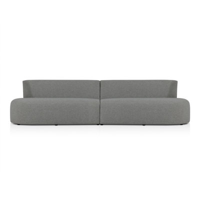 Navila 126'' Wide Outdoor Curved Patio Sectional with Cushions
