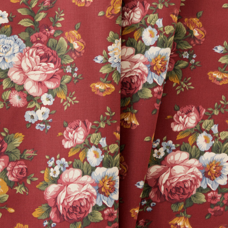 Ensemble de coussins de chaise berçante 18 po x 24 po Bella Rose, Rouge